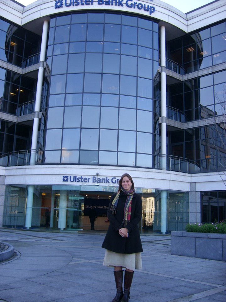 Práce v Ulster Bank v Dublinu